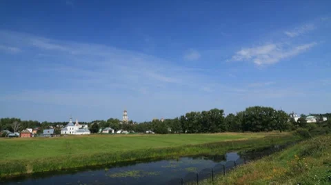 Suzdal city timelapse 库存影片 8526835