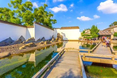 Suzhou gardens Stock Photos