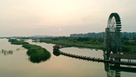 Suzhou Lake at Sunset Stock-Footage 103113222