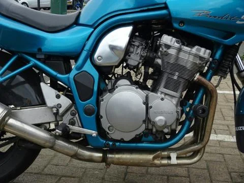 Suzuki 600cc Motorcycle Engine Stock Photos