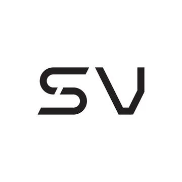 Sv initial letter vector logo icon Stock Illustration