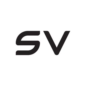 Sv initial letter vector logo icon Stock Illustration