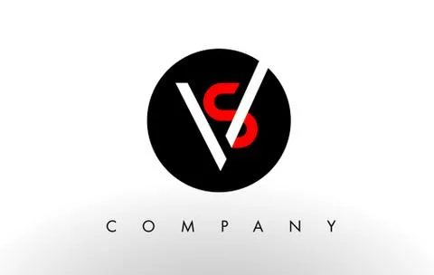SV Logo.  Letter Design Vector. Stock-Illustration