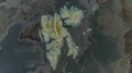 Svalbard - hub of the world. Relief 4k or 4k+ Resolution