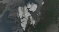 Svalbard - hub of the world. Satellite 4k or 4k+ Resolution