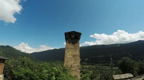 Svan tower Time Lapse Video stock 61645015