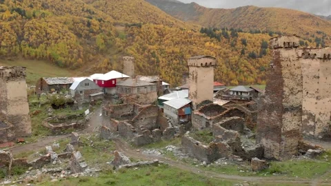 Svan Towers Stock Footage 132050177