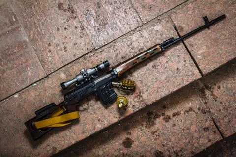 SVD on the ground Stock Photos