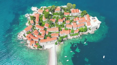 Sveti Stefan 스톡 동영상 244998183