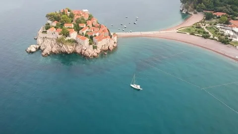 Sveti Stefan Monastery Stock Footage 277881880
