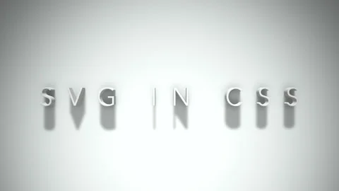 Svg in css 3D title animation with shadows on a white background Stock Footage 297023308