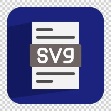 Svg document flat icon. resizable file type icon without losing quality. ca.. Illustrazione stock
