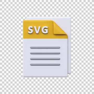 SVG file, format, 3D icon Illustrazione stock