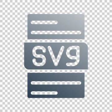 Svg file type format document icon Illustrazione stock