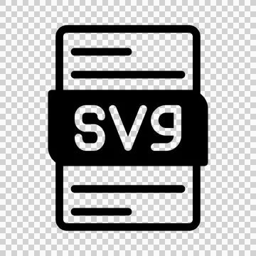 Svg File Type Icon. Files document graphic design. with outline style.  Stock Illustration
