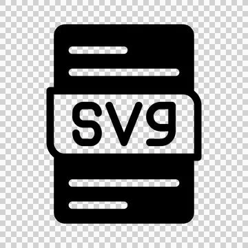 Svg format file type icons. document extension symbol icon.  Stock Illustration