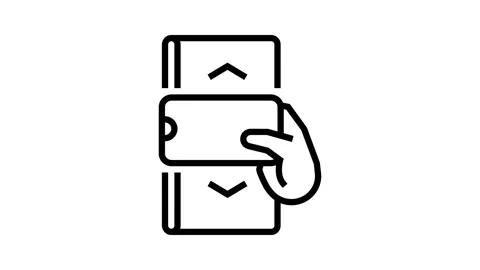 svg internet scroll line icon animation | Stock Video | Pond5