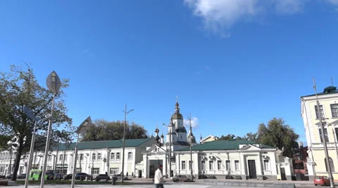 Sviato-Pokrovsky Monastery 스톡 동영상 30600236
