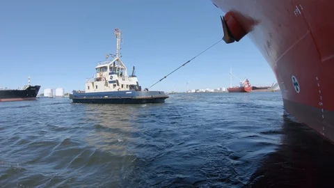 Svitzer tugboat Stock Footage 92535394