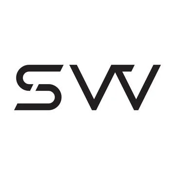 Sw initial letter vector logo icon Illustrazione stock