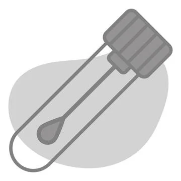 Swab Medical testing vector editable design icon Stock-Illustration