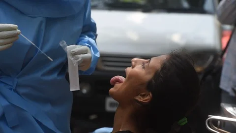 Swab sample Stock Footage 129584867