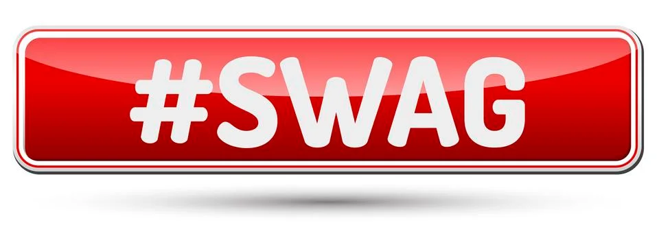 SWAG - Abstract beautiful button with text. Stock Illustration