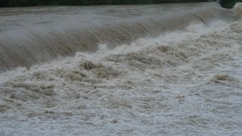 Swallen river Serio Stock Footage 287413853