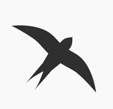 Swallow bird icon. Vector illustration. Stock Illustration