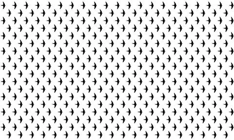 Swallow Bird Motifs Pattern Stock Illustration
