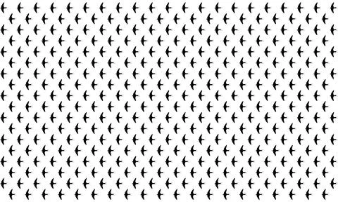 Swallow Bird Motifs Pattern Stock Illustration