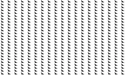 Swallow Bird Motifs Pattern Stock Illustration