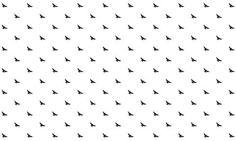 Swallow Bird Motifs Pattern Stock Illustration