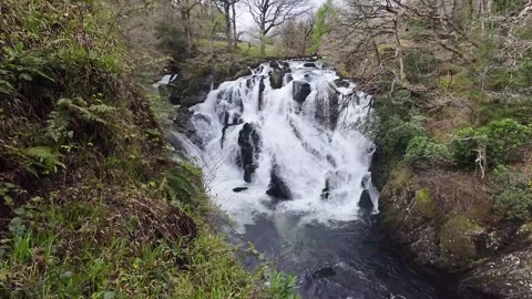 Swallow falls north wales Stock Footage 333261006