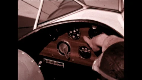 Swallow J-5 Cockpit Features 1964 Stock Footage 261912670