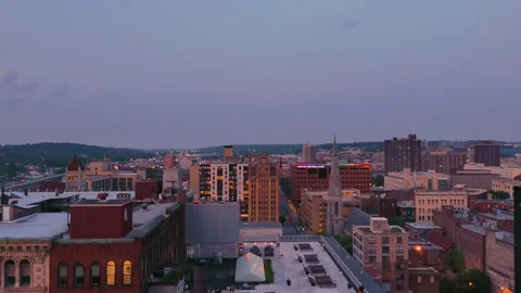 Swallowed by Dusk - Syracuse, NY 库存影片 336474676