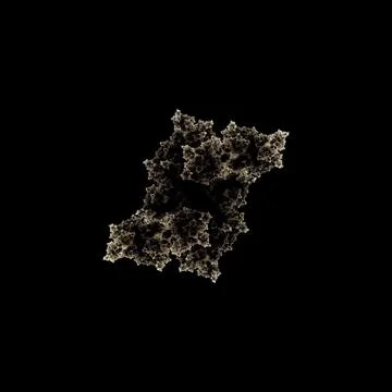 Swam on black background Stock Photos