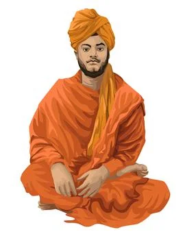 Swami Vivekananda Иллюстрация