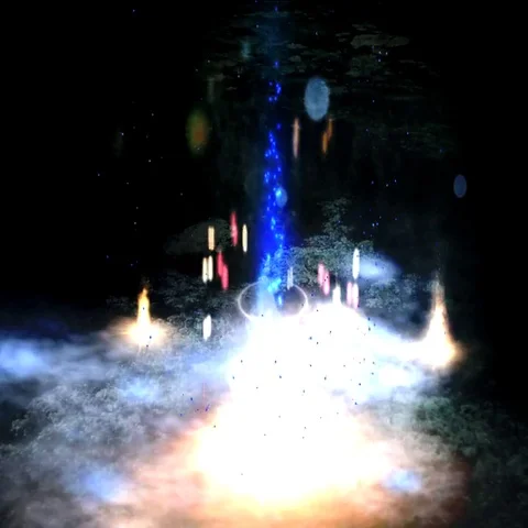 Swamp gas or Wandering lights. Illustrat | Stock Video | Pond5