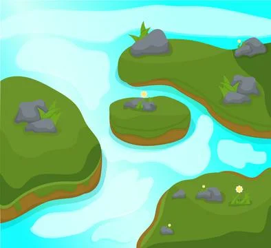 Swamp view Stock Illustration