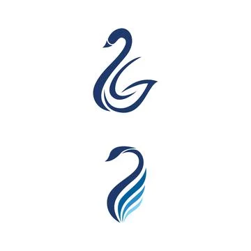 Swan icon Template vector illustration Stock Illustration