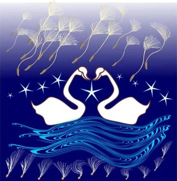 Swan Stock Illustration