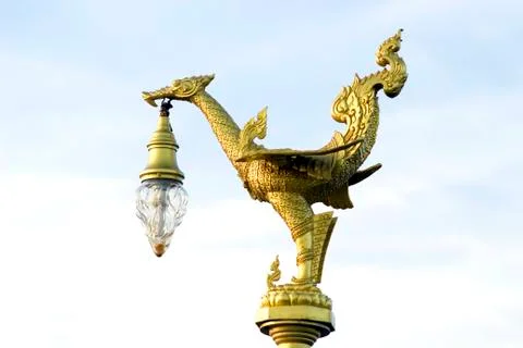 Swan lamp. Stock Photos