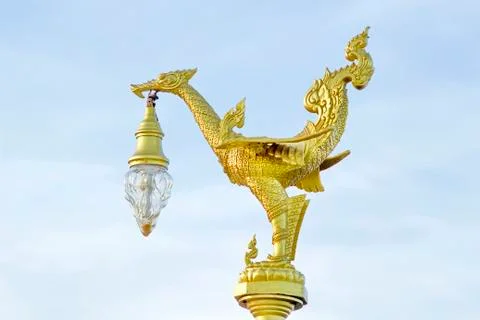 Swan lamp. Stock Photos