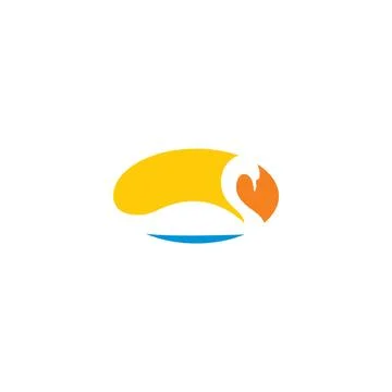 Swan logo design vector icon sign element Illustrazione stock