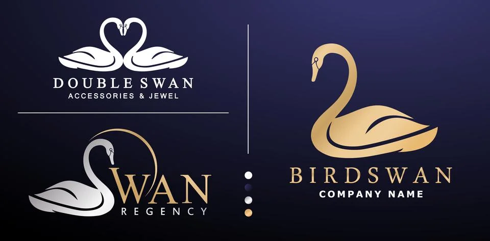 Swan logo Stock Illustration