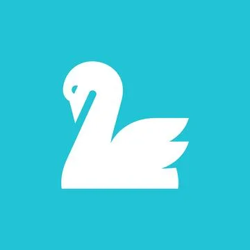 Swan logo Stock Illustration