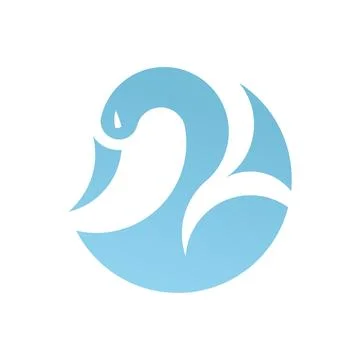 Swan logo Stock Illustration