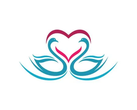 Swan logo Template Stock Illustration