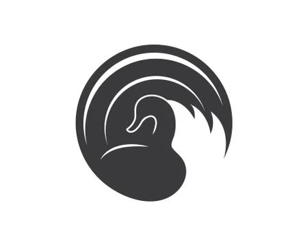 Swan logo Template vector illustration Stock Illustration